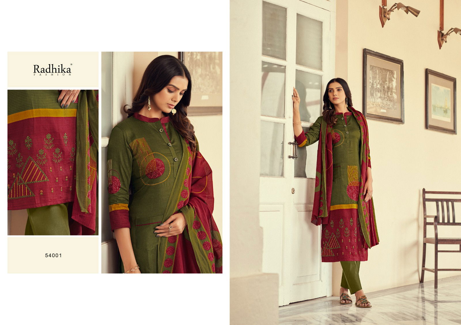 Azara Maria By Radhika 54001-54006  Cotton Dress Material Catalog